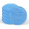 6 Pack Wax Applicator Pads | 5 Inch Microfiber Foam Buffing Pads with Finger Pocket for Car Detailing & Cleaning