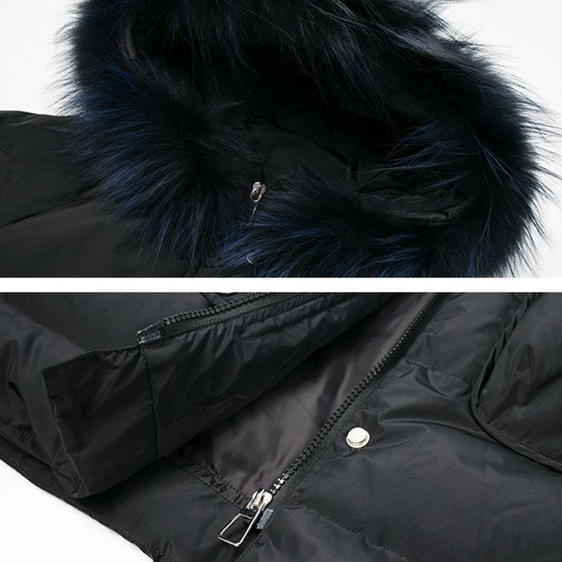 Dívčí kabát Zimní péřová teplá větrovka Bunda pro dívky Parka Zesílená bavlna Módní s kapucí Dětské svrchní oblečení