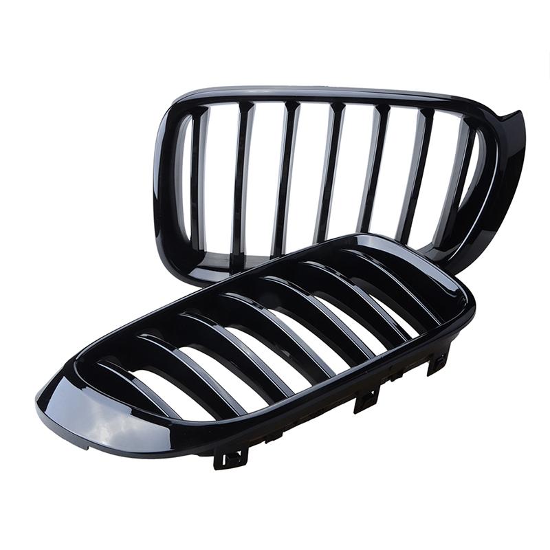 

Рифмованный передний бампер, решетка для почек, Метеор, гоночная решетка воздухозаборника, автомобильные аксессуары, пригодные для BMW X3 X4 F25 F26 2014 2015 2016 Gloss Black 1