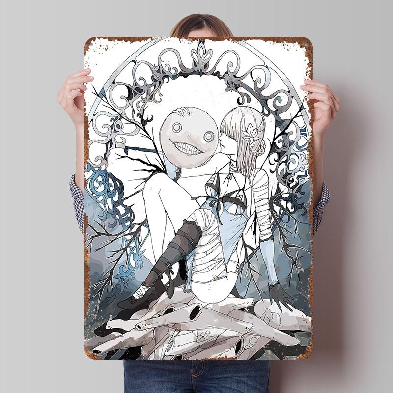 

Nier Printed Poster Customized Wall Art Retro Vintage Metal Tin Signs for Man Cave Modern Home Decoration Luxury Office Decor 7.9x11.8In(20x30cm)