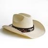 Sombrero de Vaquero Occidental de Ala Ancha Sombrero Tejido a Máquina Para Mujeres Hombres Protección Solar para Exteriores Playa Viajes Vacaciones
