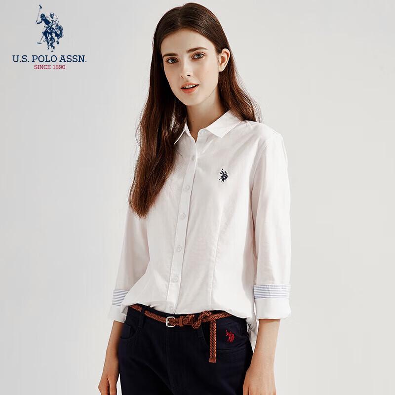 U.S. Polo Assn. Women's Long-Sleeve Pure Cotton Shirt