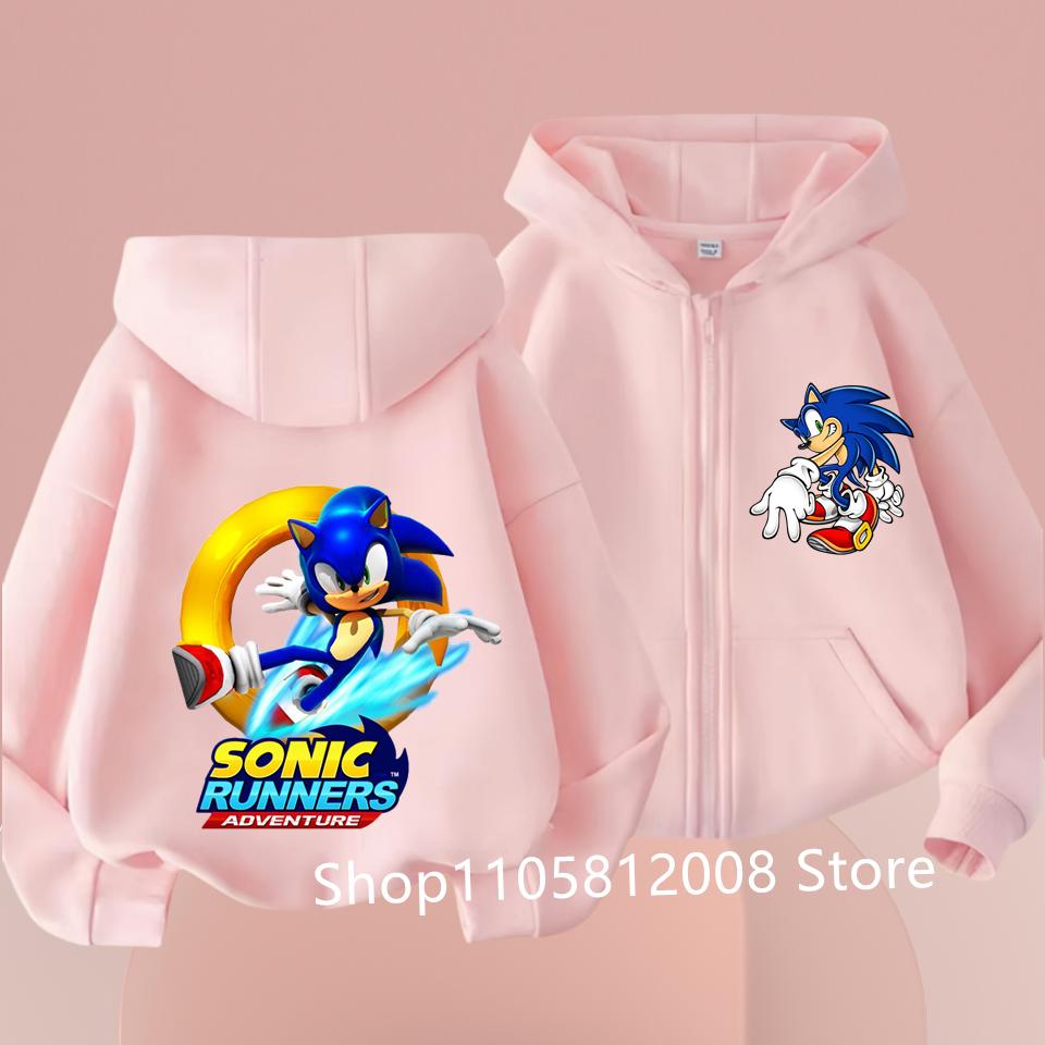 Outwear Fashion Fall Hoodies Sportwear Children Clothes Boys Gift Anime Kids Thin Hooded Jacket Zipper Sweatshirts