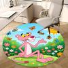 Pink Panther, Stoelmat Ronde Vloerkleed Kantoor Tapijt, Machine Wasbaar, Antislip, Geschikt voor Woonkamers, Slaapkamers