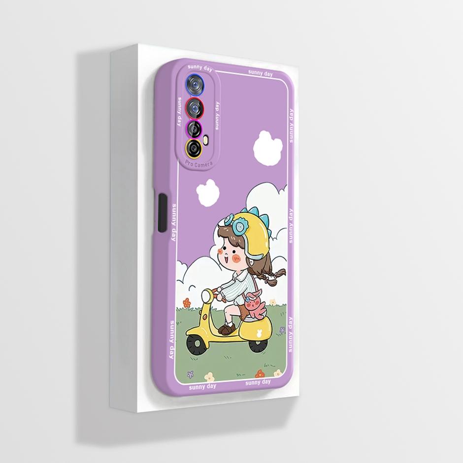 For Realme 7 Case Soft Silicone Cute Cartoon Phone Cover Shell for OPPO Realme Narzo 20 Pro 30 Narzo30 4G Cases New Design Funda