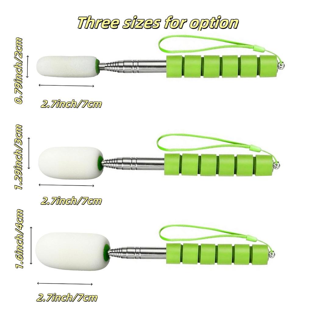 Telescoping Ceramics Water Absorbing Rod With Detachable Sponge Head Ergonomic Grip For Studio Use