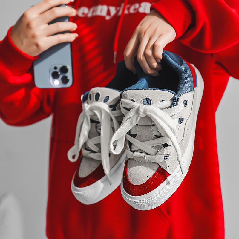 

Модная пара парусиновой обуви, модные повседневные кроссовки для мужчин, нескользящая удобная обувь для бега, обувь на плоской подошве, дышащая вулканизированная обувь, теннис 35