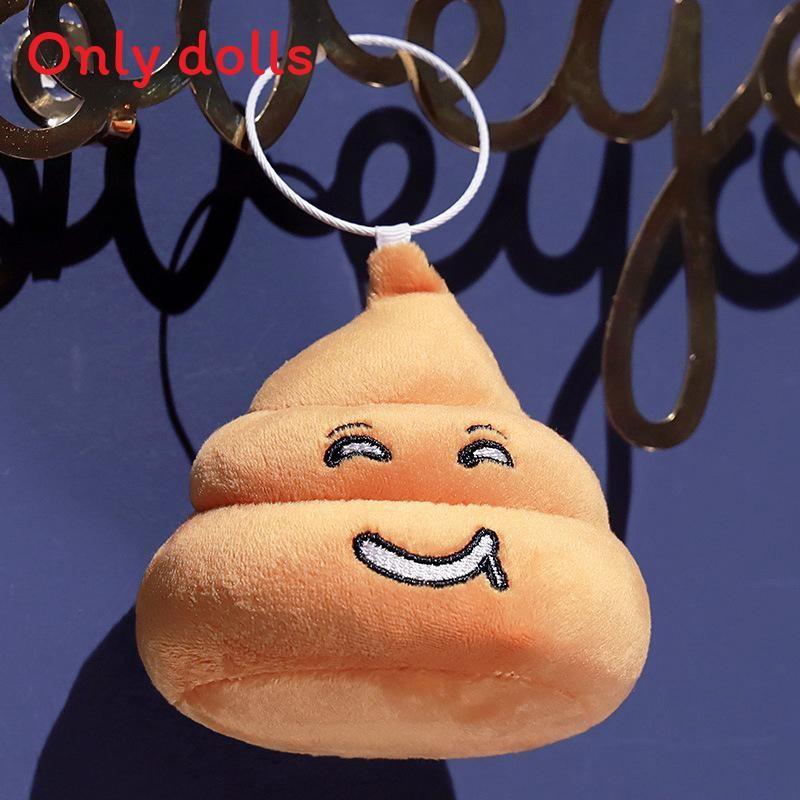 Plush Poop Toy Keychain With Cartoon Face And Soft Pp Cotton For Kids And Adults