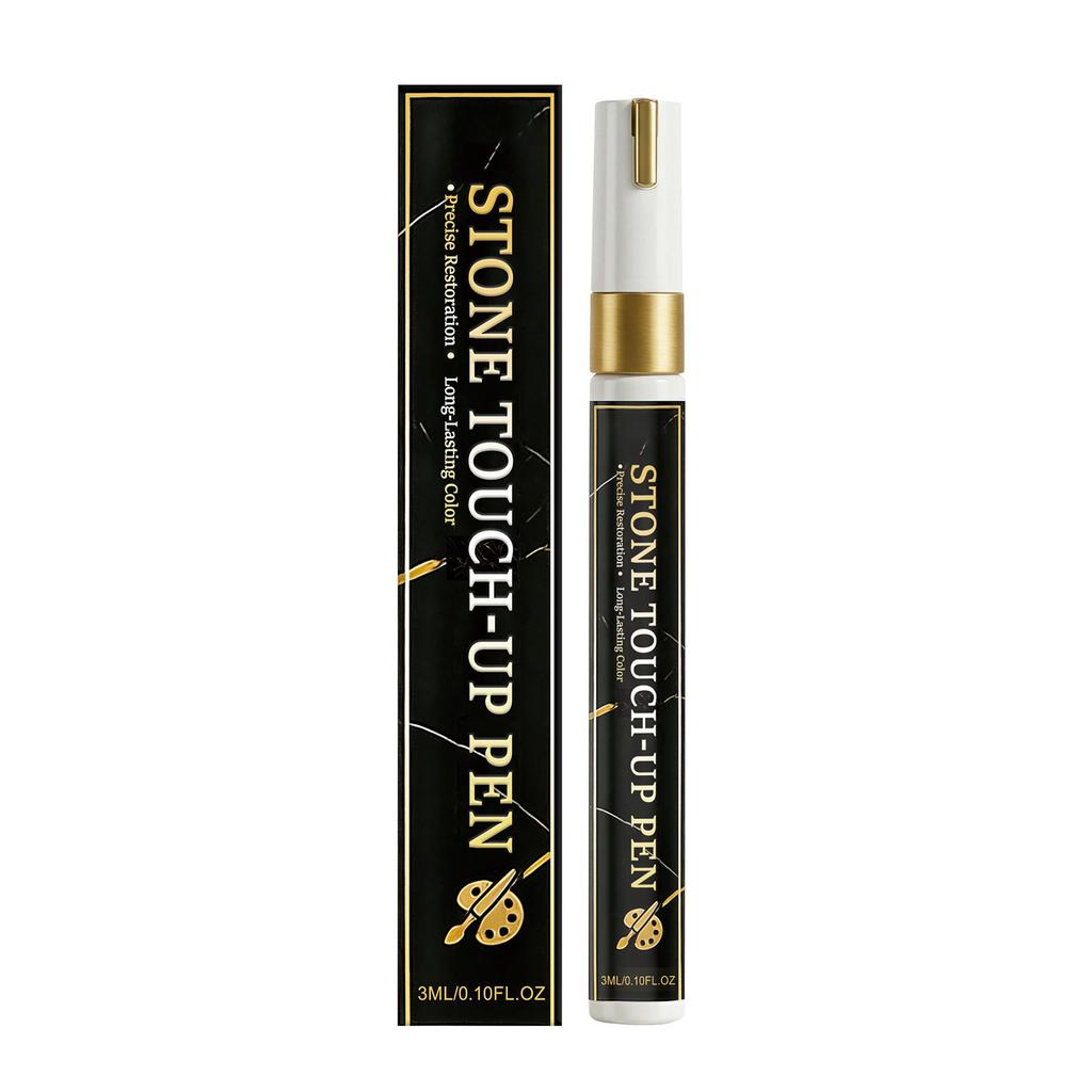 Stone Touch-Up Pen for Marble Granite Repair 3ml Durable Surface Restoration Tool Suitable for Stone Furniture Countertops and Monuments