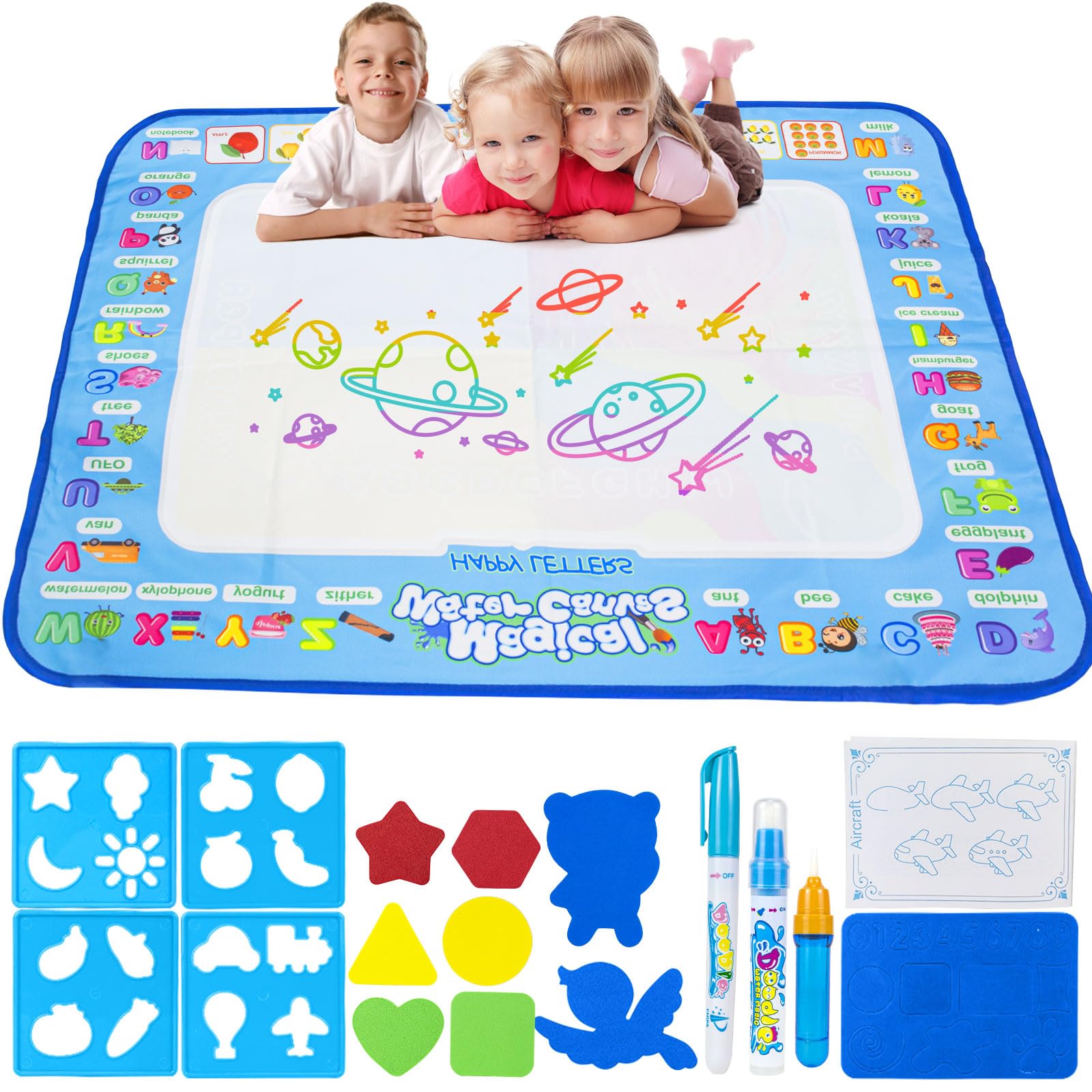 

Water Painting Mat, Water Drawing Sheet, Toy, Water Coloring, Kids Drawing Board, Water Scribble Mat, Coloring Mat, Painting Mat, Water-based Paint M