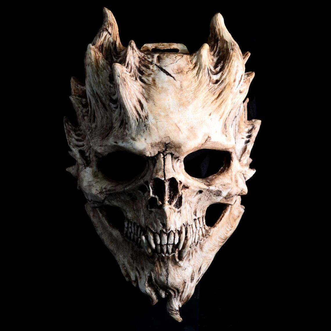 Skull Warrior Death Skull Mask/Demon skull/Horror Halloween Mask