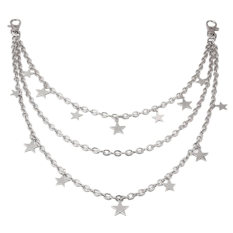 

Metal Star Pendant Waist Chain for Women Trousers Chain Waist Decorative Chain Casual Waist Ornaments Girl Birthday Gift 1