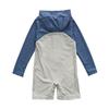Boys' 2025 Quick-Dry Long-Sleeve One-Piece Swimwear with Sun Protection
