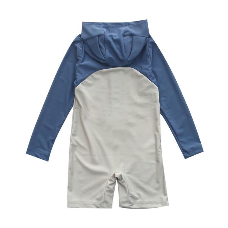 Boys' 2025 Quick-Dry Long-Sleeve One-Piece Swimwear with Sun Protection
