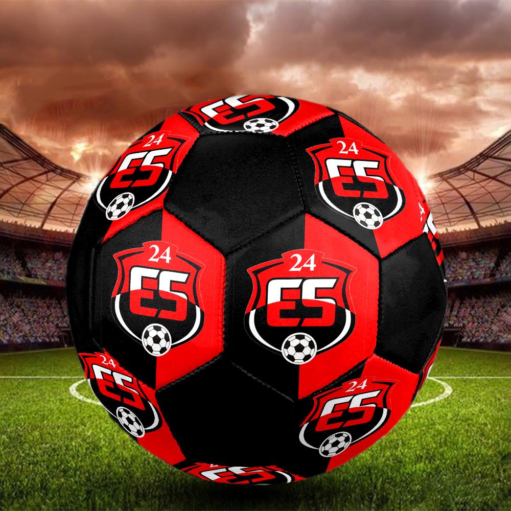 24 Erzincanspor Indoor Soccer Ball Colorful All Ages Size 5 Machine Stitched PVC Competition Ready Durable High-Bounce