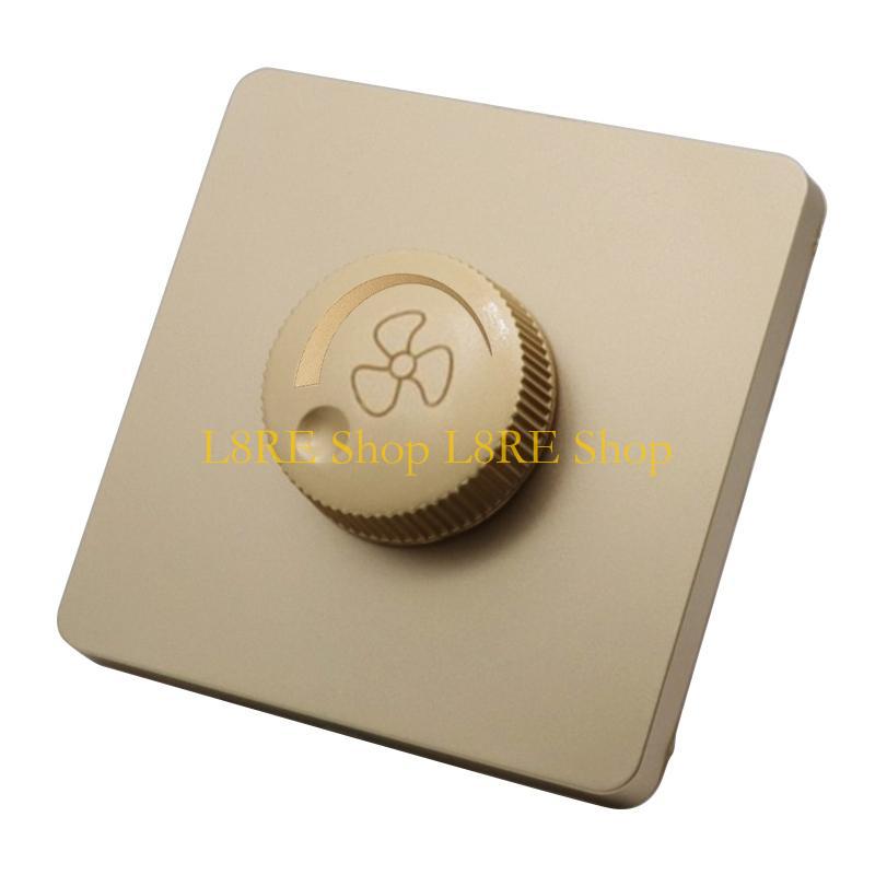 L8RE 220V Ceiling Fan Speed Control Switch Wall Button Dimmer Switch Stepless Speed