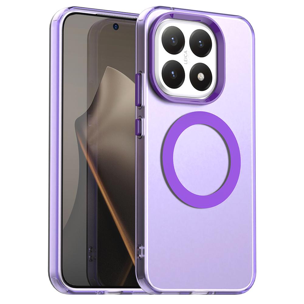 

Для Xiaomi 15T 15T Pro Тонкий Ударостійкий Протиударний Магнітний Матовий Чохол для Телефону з Захистом від Відбитків Пальців For Xiaomi 15T Pro фіолетовий