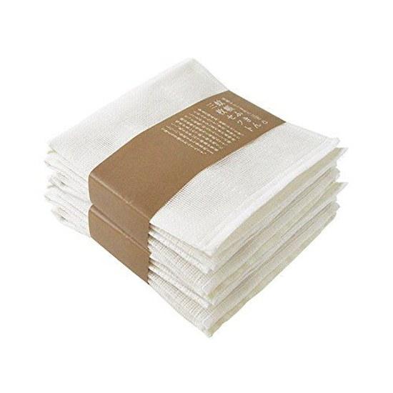 Mosquito net cloth 6-piece set dish white plain fabric 8 layers value pack