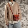Johnature Women's Literary Genuine Leather Small Bag Vintage Solid Color Messenger Bag Natural Cowhide Shoulder & Crossbody Bags