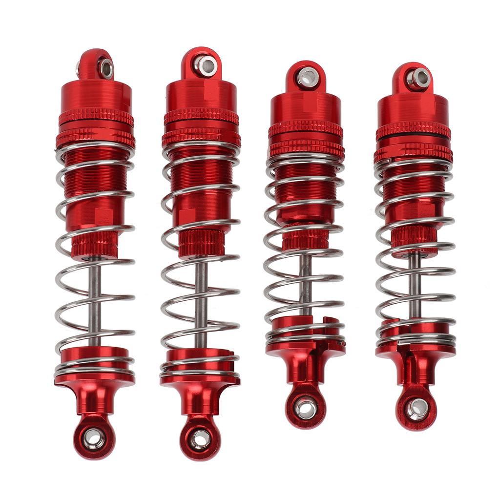 4PCS All Metal Shock Absorber Damper for WLtoys 104001 110 RC Car Upgrade AccessoriesRed