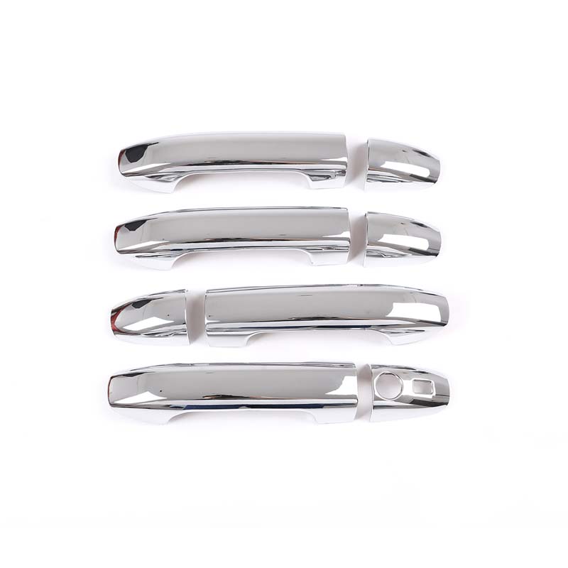 ABS Carbon Fiber Car Exterior Door Handle Cover Trim Sticker For Mercedes Benz V Class V250 V260 2015- Auto