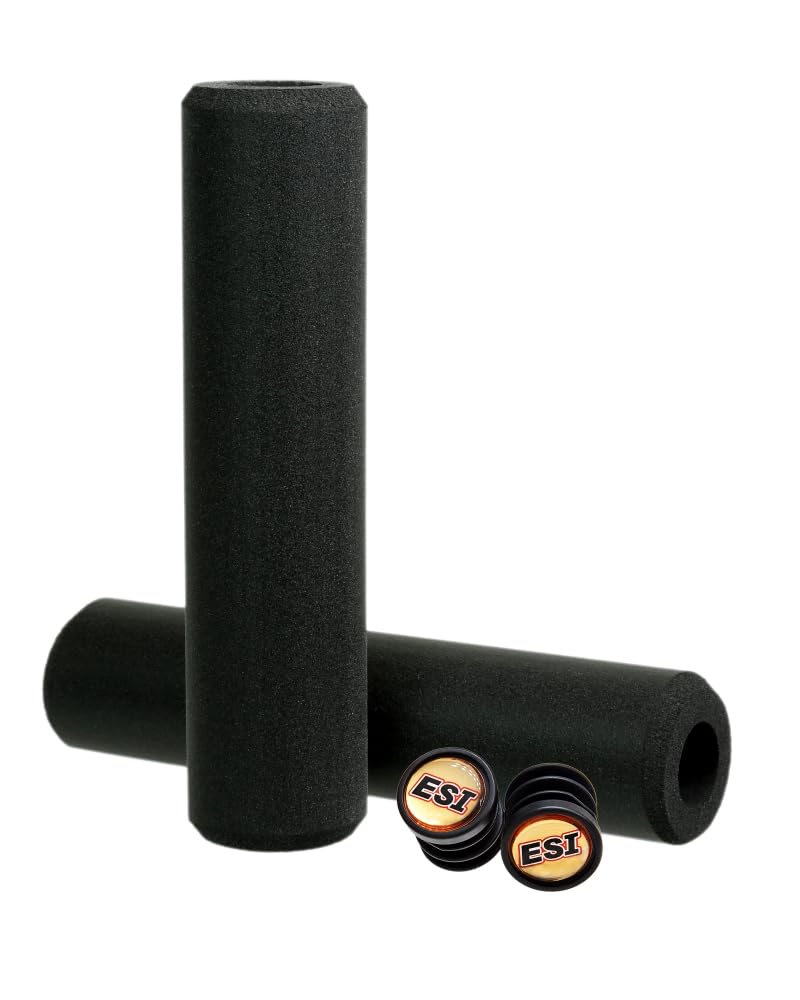 ESI Grips Extra Chunky MTB 34mm Outer Diameter X 130mm Length Grips, CESGRECBK, Black,