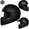 2024 new ORZ retro motorcycle helmet, American cruise full helmet, motorcycle with free brim