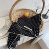 Sweet Fresh Small Scarf Turban Triangular Hair Band Neckerchief Polka Dot Headband  Spring/Summer