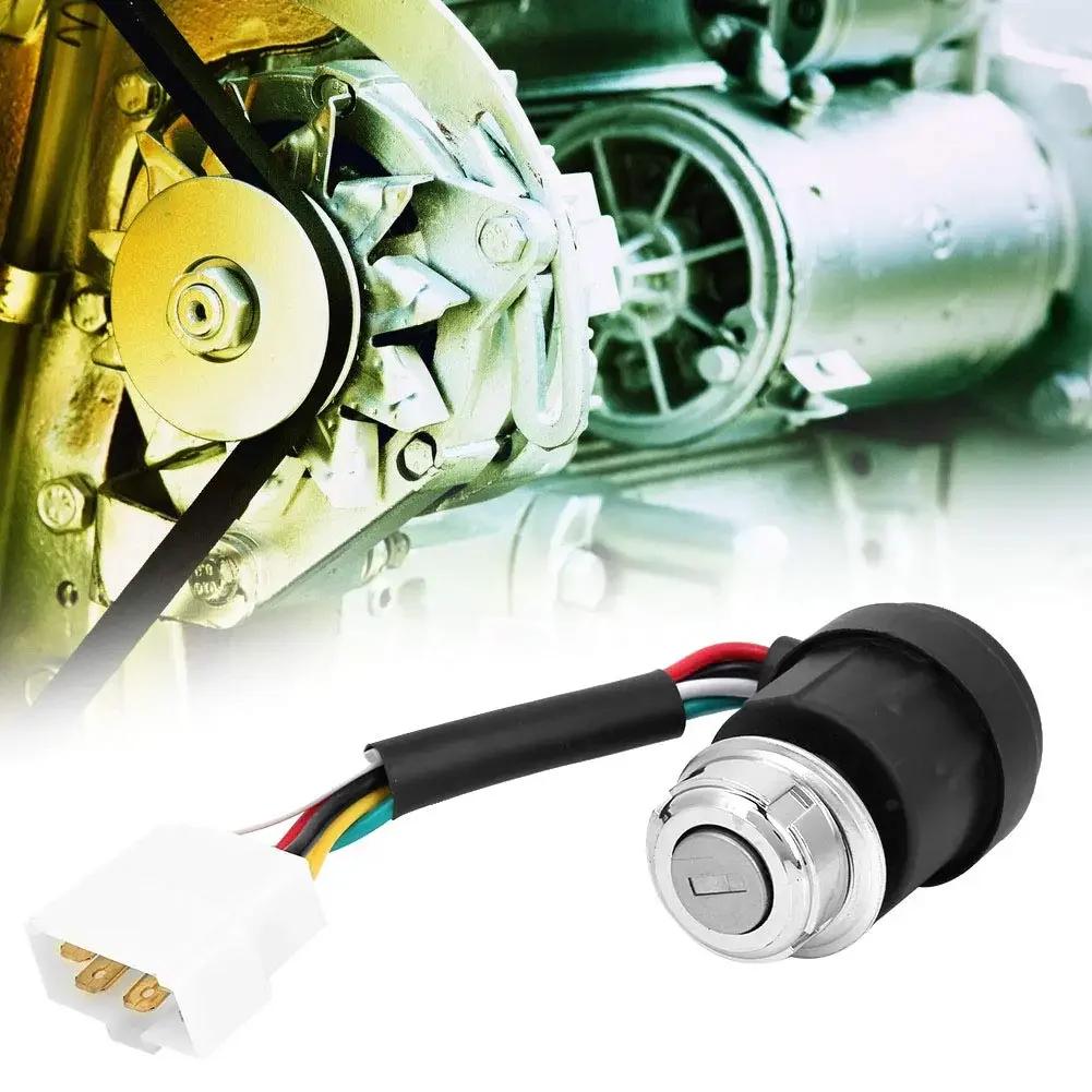 Ignition Key Switch High Quality Control Panel Mounted Ignition Lock Cylinder for 178F/186F Diesel Engine Tiller