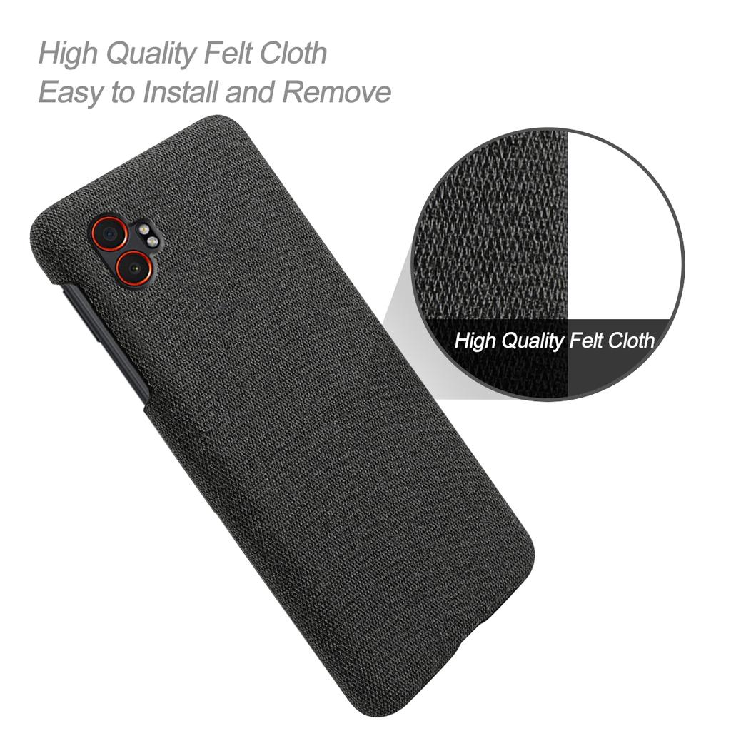 For Samsung Galaxy XCover7 Pro Phone Case Cloth Texture Anti-Scratch Protective PC Back Cover