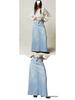 Summer Women's Loose Straight Casual Denim Skirt