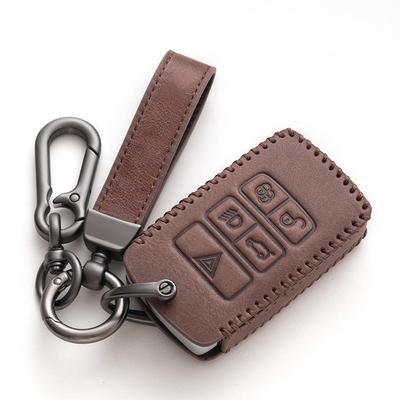 Nouveau Porte-clés de Voiture en Cuir Housse de Protection pour Télécommande Pour Land Rover Range Rover Sport Evoque Velar Discovery 5
