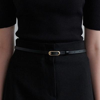 OVLA [ESSENTIAL] Classic Soft Buckle 10mm Belt_black BT001