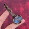 Angelite Pendant Copper Wire Wrapped Pendant Guitar Pendant Dainty Jewelry Handmade Gemstone Pendant Copper Wire Wrap Jewelry Wedding Gifts