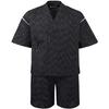 KYOSAMA Summer Jinbei Cotton and 6 Stylish Gift for Boyfriend or Practical Japanese Perfect for Fireworks Summer Respect for the Aged 04 White Rain