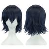 Parrucche BOB Biondo Rosa Arancio con Frangia Sintetiche Anime Stratificate Halloween