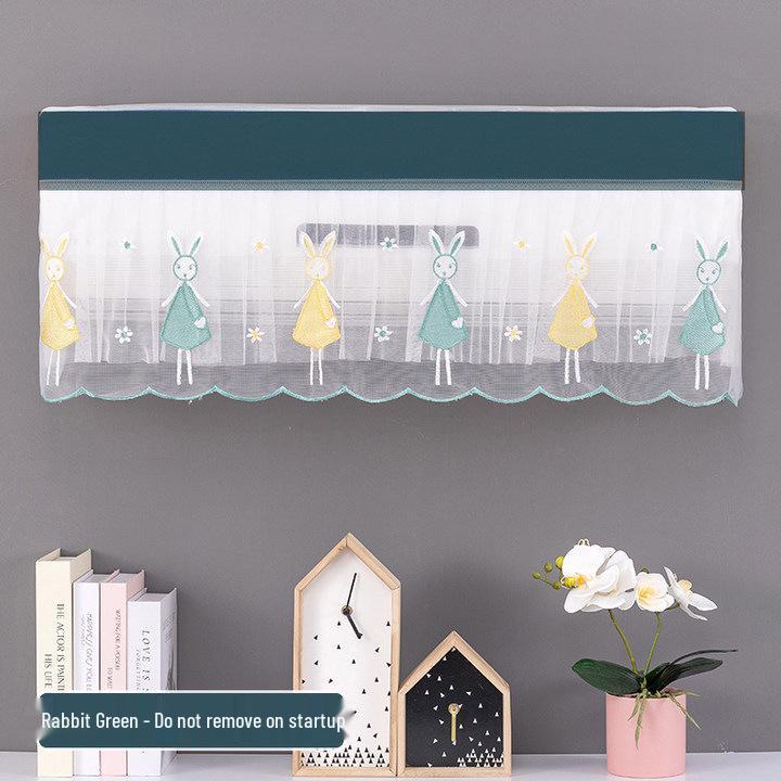 Universal Wall-Mounted Air Conditioner Dust Cover - Moisture-Proof, Full Coverage, Wind Blocker