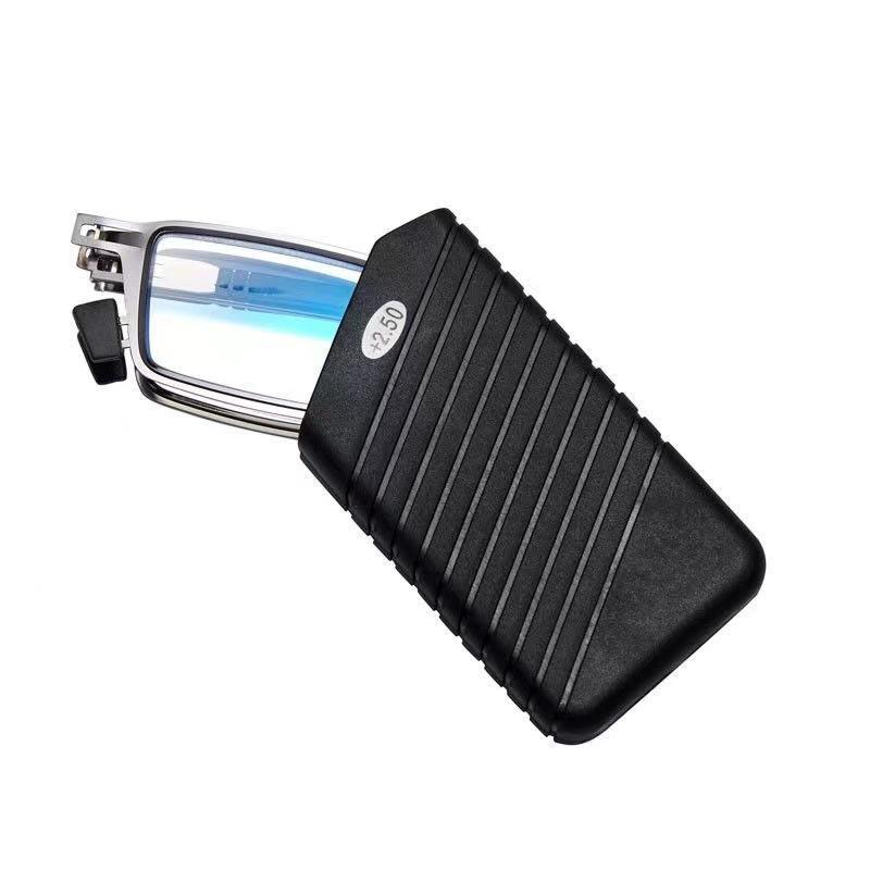 

2024 Ретро Складные Очки для Чтения с HD Защитой от Синего Света и Подставкой для Телефона +200 Degrees (Anti-Blue Light)