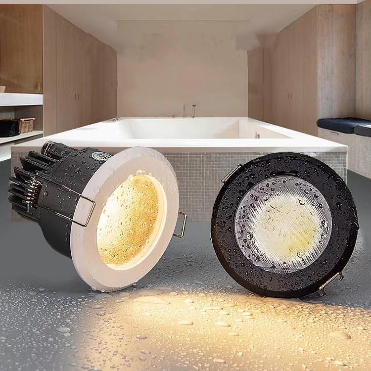 Okrągłe reflektory LED IP65 Wodoodporne COB Aluminiowa lampa sufitowa Foco Light do kuchni, prysznica, łazienki, oświetlenia wewnętrznego i zewnętrznego