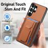 Luxury Carbon Fiber Pattern Vertical Card Solt Holder Wallet Leather Case For Samsung S25 Ultra S24 Plus S23 A17 A07 Stand Cover