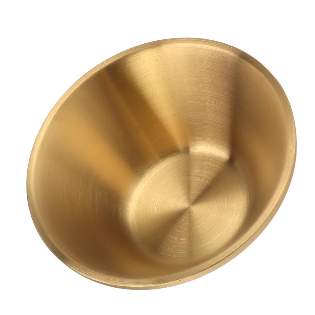 304 Stainless Steel Salad Bowl Double Layer Metal Round Bowl Stylish Salad Mixing Bowls for Snacks