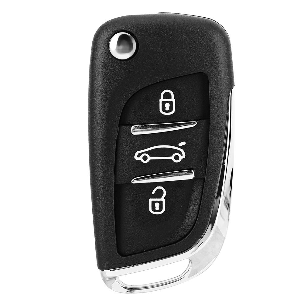 3Button Car Remote Flip Key Fob Case Blade Cover Shell Fit for Peugeot Partner 306 407