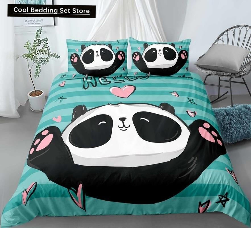 Dog Cat King Queen Duvet Cover Pet Kitty Puppy Bedding Set for Kids Teens Adults Lovely Animals Blue Soft 2/3pcs Quilt Cover