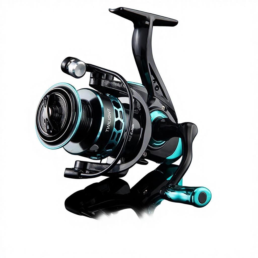 HAUT TON TG-Twilight Metal Spinning Reel  Compatible 5.2 1 Gear Ratio Gap-Free Far Throw Double Shake High Speed Fishing
