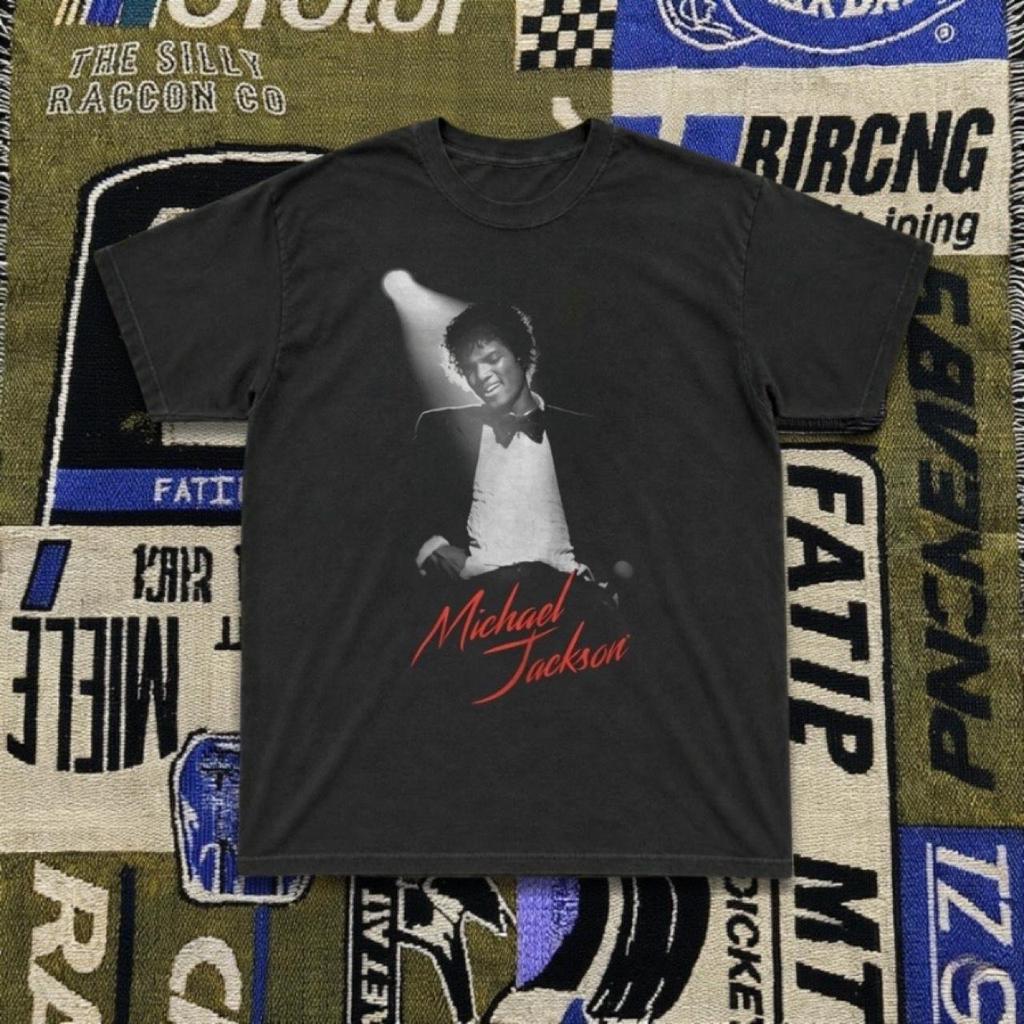 Michael Jackson Cotton TShirt 2026 New Model Shirt Personality Short Retro Clothes Year Round Clothing Streetwear Trendy Soft