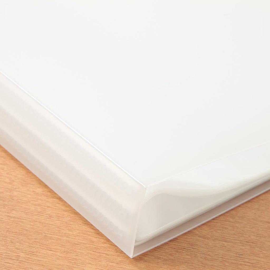 MUJI Polypropylene Soft Film Clear 60 NCE16A1A Holder, Semi-Transparent, A4, Pockets,