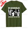 RIP Leggenda Dangelo Design Maglietta di Tutti gli Album Tour Brown Sugar Merch Concerti Rap Retrò Tee Anni '90 R&B Anni 2000 Musica Magliette in Cotone