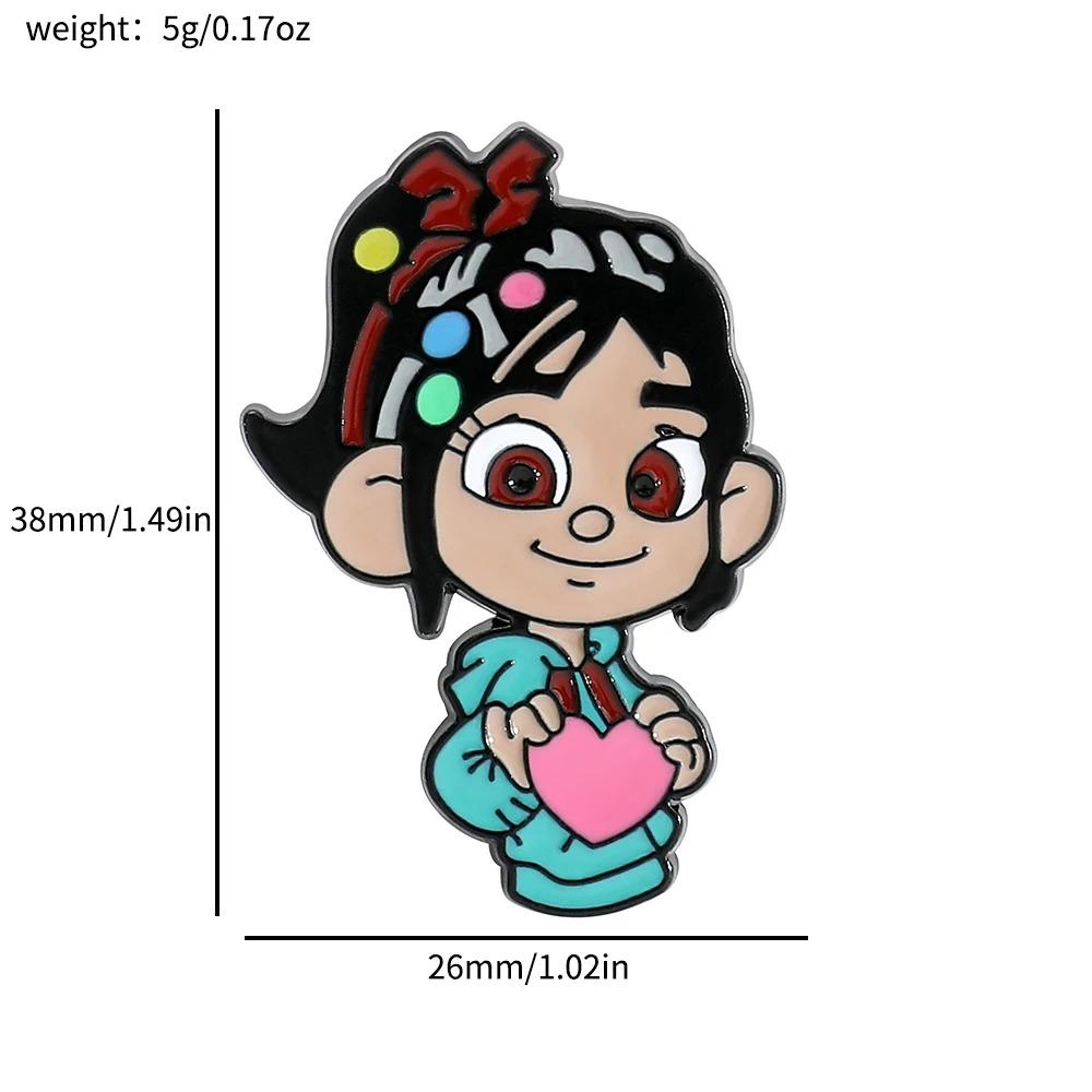 Disney Anime Cartoon Figure Brooch Snow White Mickey Minnie Enamel Badge for Backpack Clothing Lapel Pins Accessories Gifts