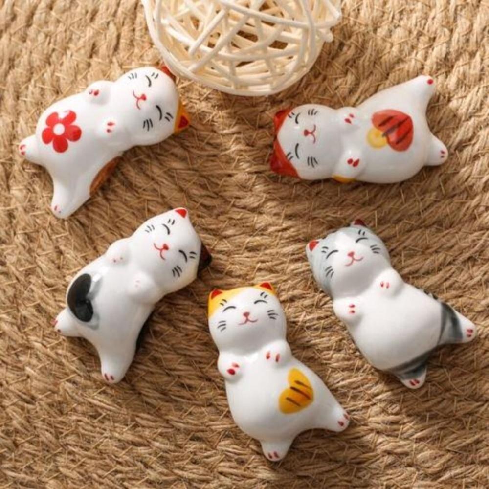

Japanese Style Grocery Ornaments Animal Spoon Rack Cute Chopstick Holder 10