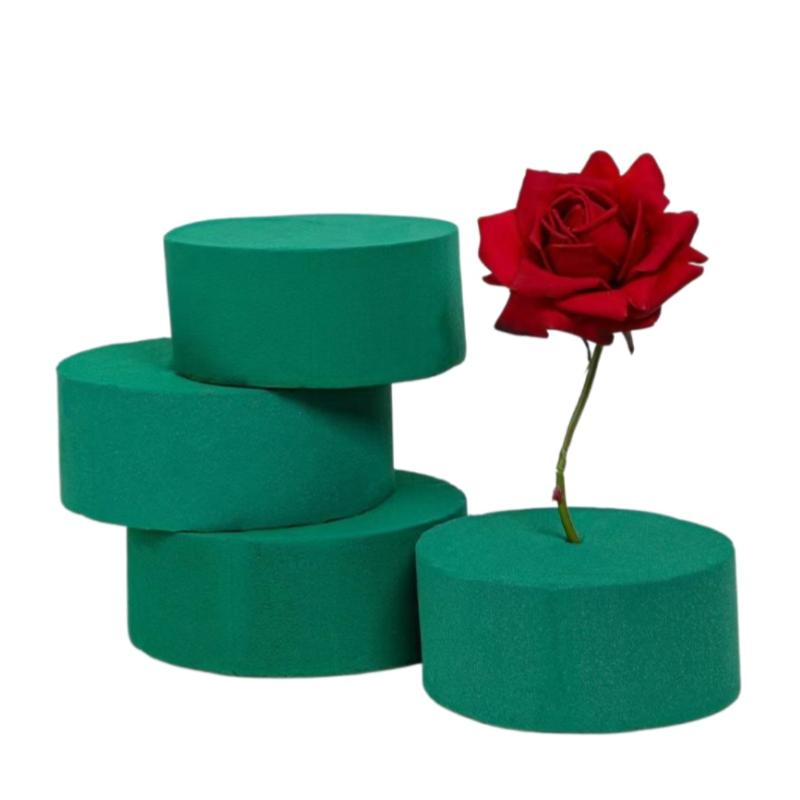 5/10Pcs Green Round Floral Foam Blocks Multipurpose Flower Arrangement Supply for Bridal Shower Party Decor